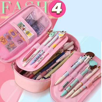 

Cute Pencil Case Kawaii Kids Girl Pencil Multifunctional Bag Pen Bag Pouch Student School Supplies Stationery Gifts