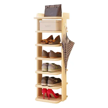 

Vertical Wooden Shoe Rack Behind Door Shoes Storage Shelf Space Saving Shoe Organizer Rack Home Hallway Furniture Shoe Cabinet