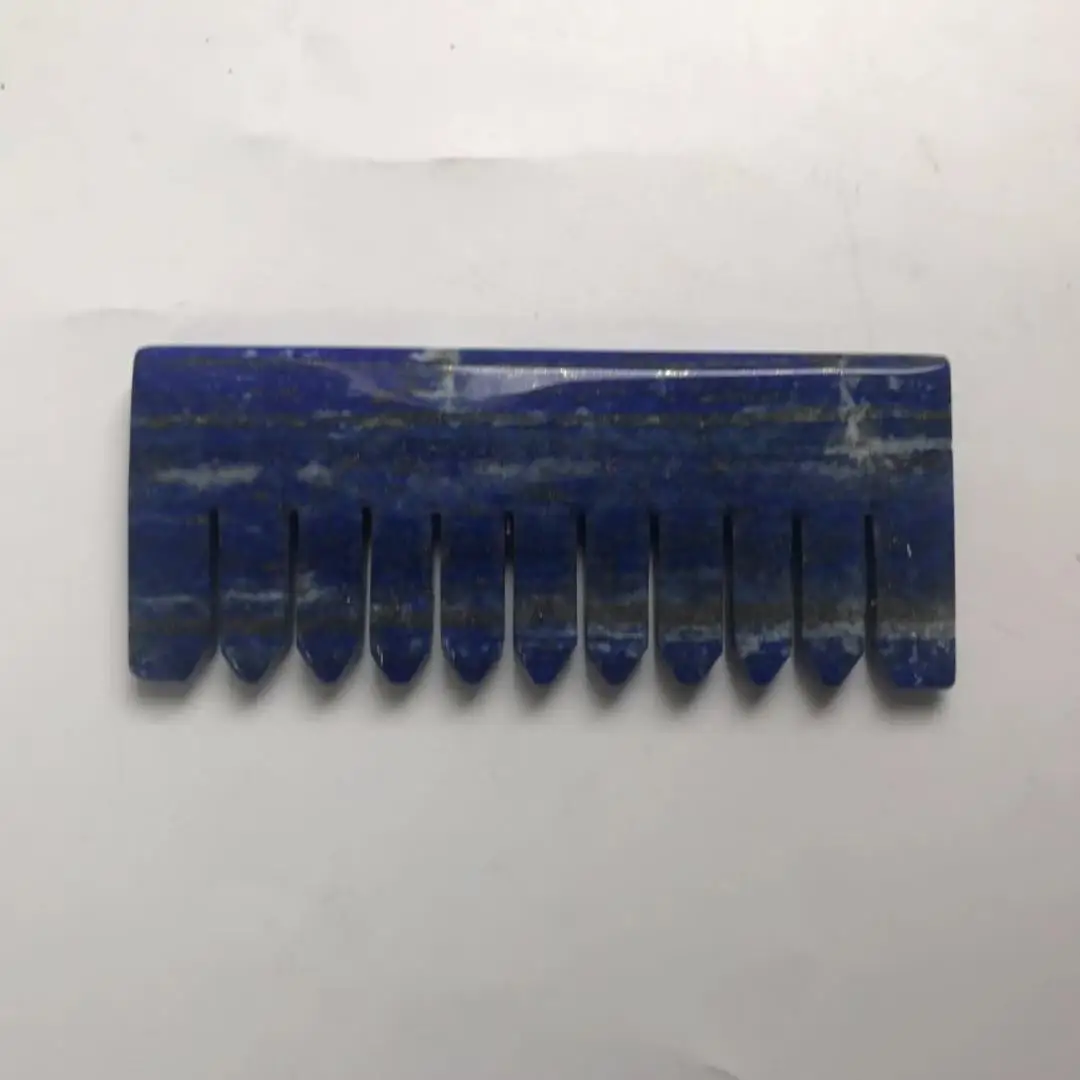 Высокое качество натуральный Comb Расческа форма камня ручной резной для подарка и домашнего декора ZJJ