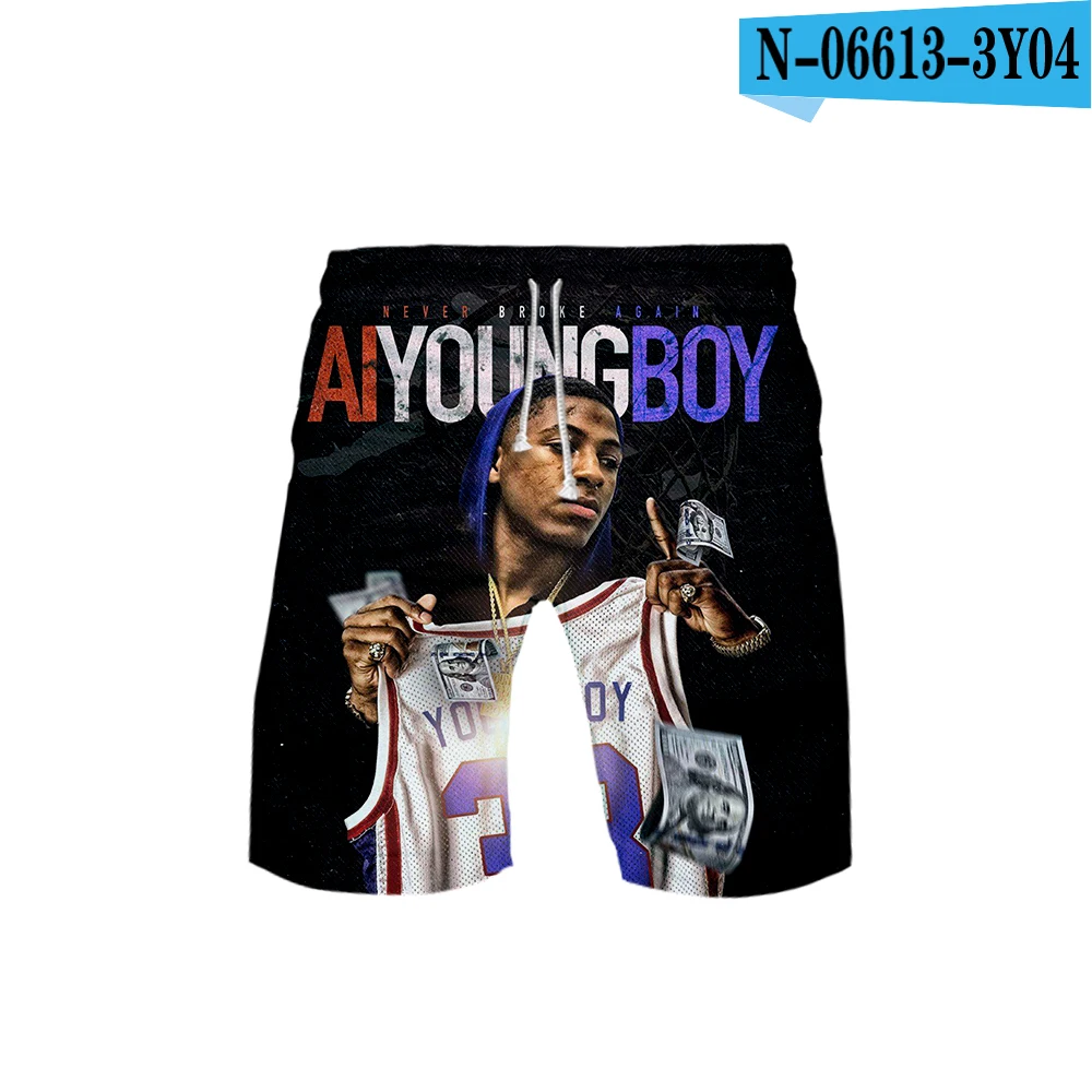 YoungBoy Never Broke agre, шорты в стиле хип-хоп, летние шорты, новые быстросохнущие пляжные шорты, шорты в стиле хип-хоп, пляжная одежда - Цвет: N06613