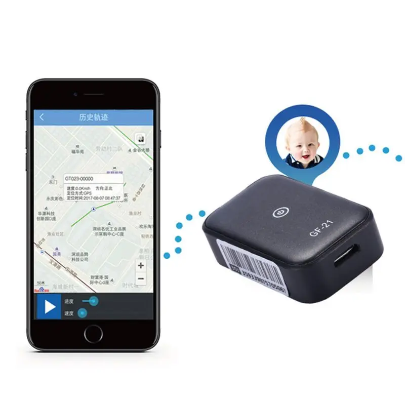 GF21 Mini GPS Real Time Car Tracker Anti-Lost Device Voice Control Recording Locator High-definition Microphone WIFI+LBS+GPS