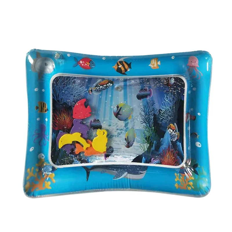 Креативные игрушки двойного назначения детское водяное сиденье надувная подушка с заплатками детский надувной животик водяное сиденье Подушка для воды - Цвет: Blue