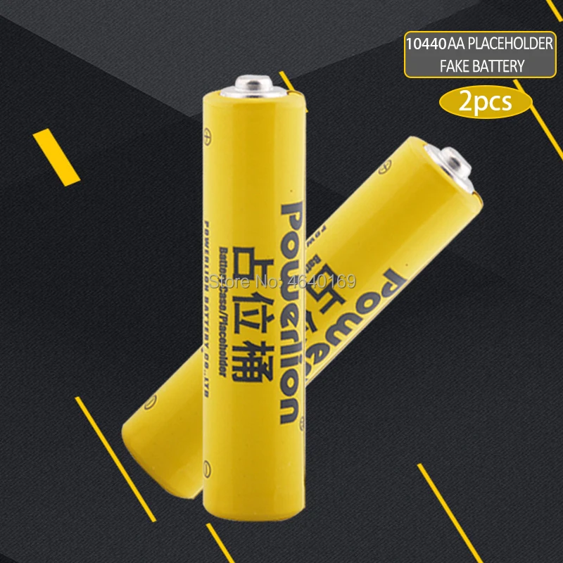 

2pcs 10440 AAA battery setup dummy cells Placeholder li-ion lithium dummy fake battery for Lithium iron phosphate battery