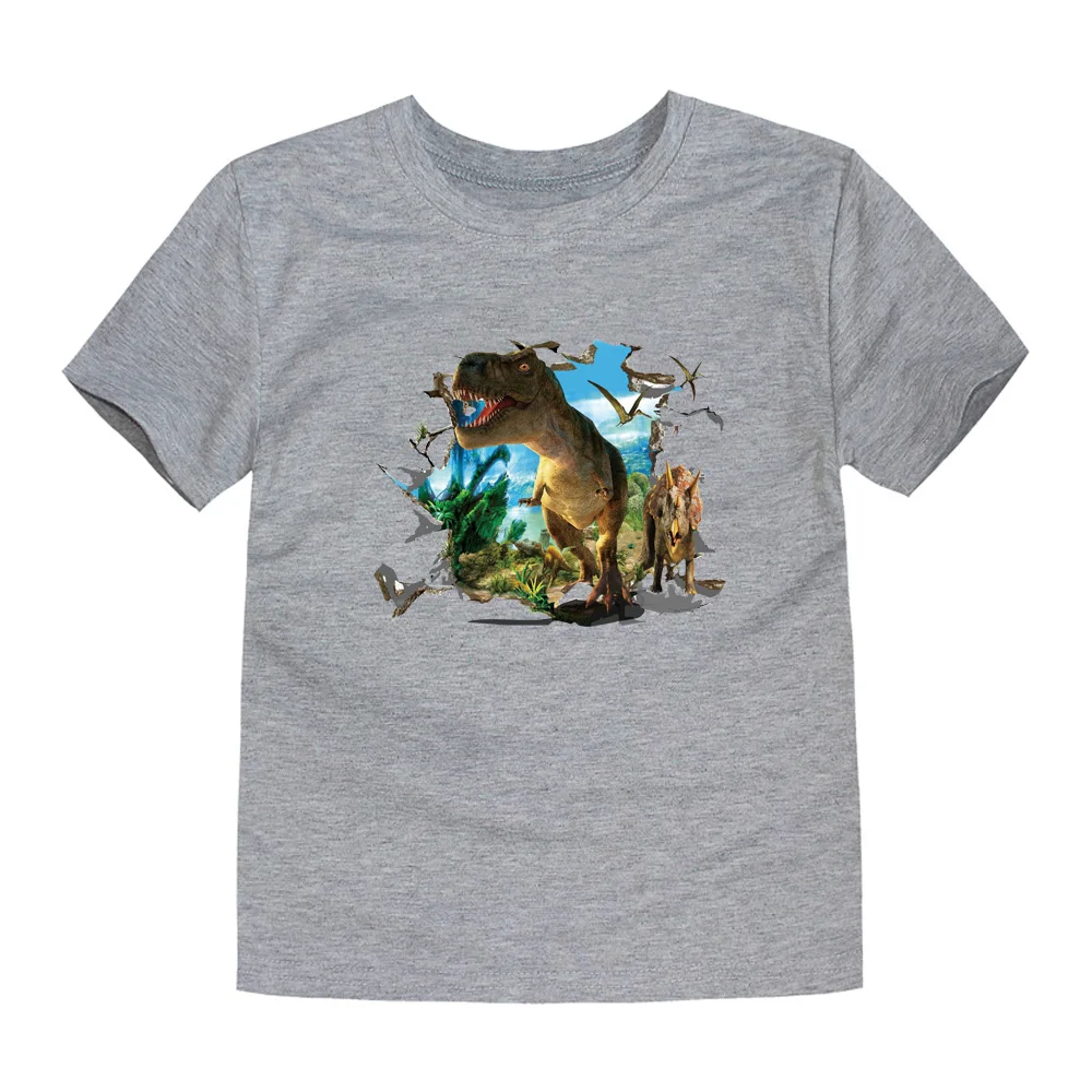 Футболка с динозавром для мальчиков детская футболка детские футболки маленьких