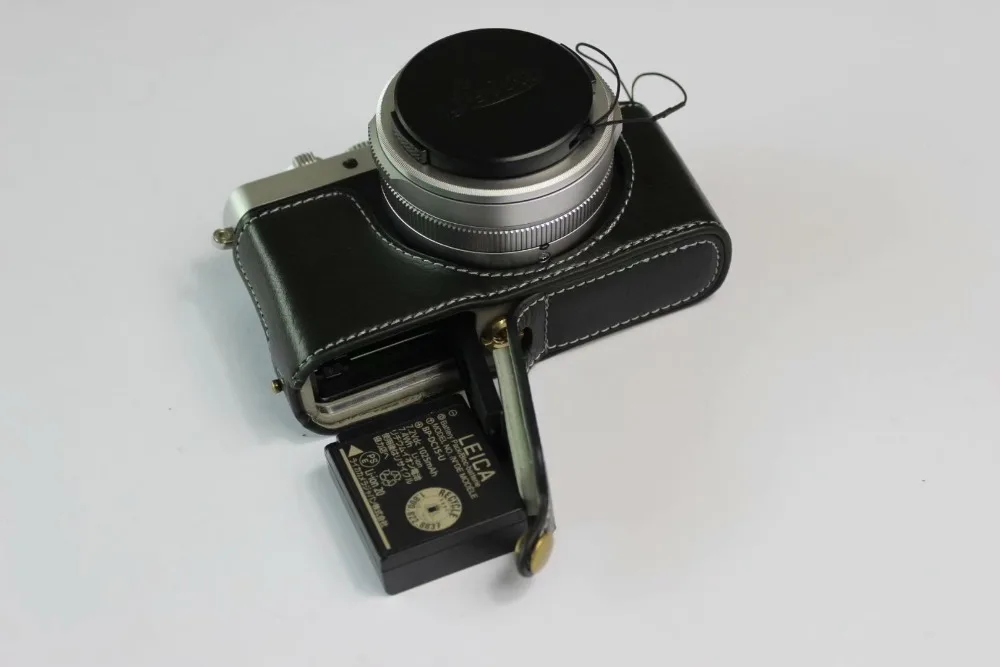 Натуральная Воловья кожа корпуса для половины камеры база для Leica D-LUX7 D7 с отверстием батареи