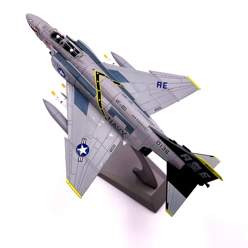 1:100 1/100 масштаб США F-4 Phantom Ⅱ VF-84 истребитель литья под давлением металлический самолет Игрушечная модель самолета