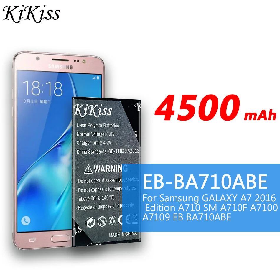4500 мАч большой аккумулятор EB-BA710ABE EB-BA710ABA для Samsung GALAXY A7 2016 A7100 A7109 A710 A710F трек-код |