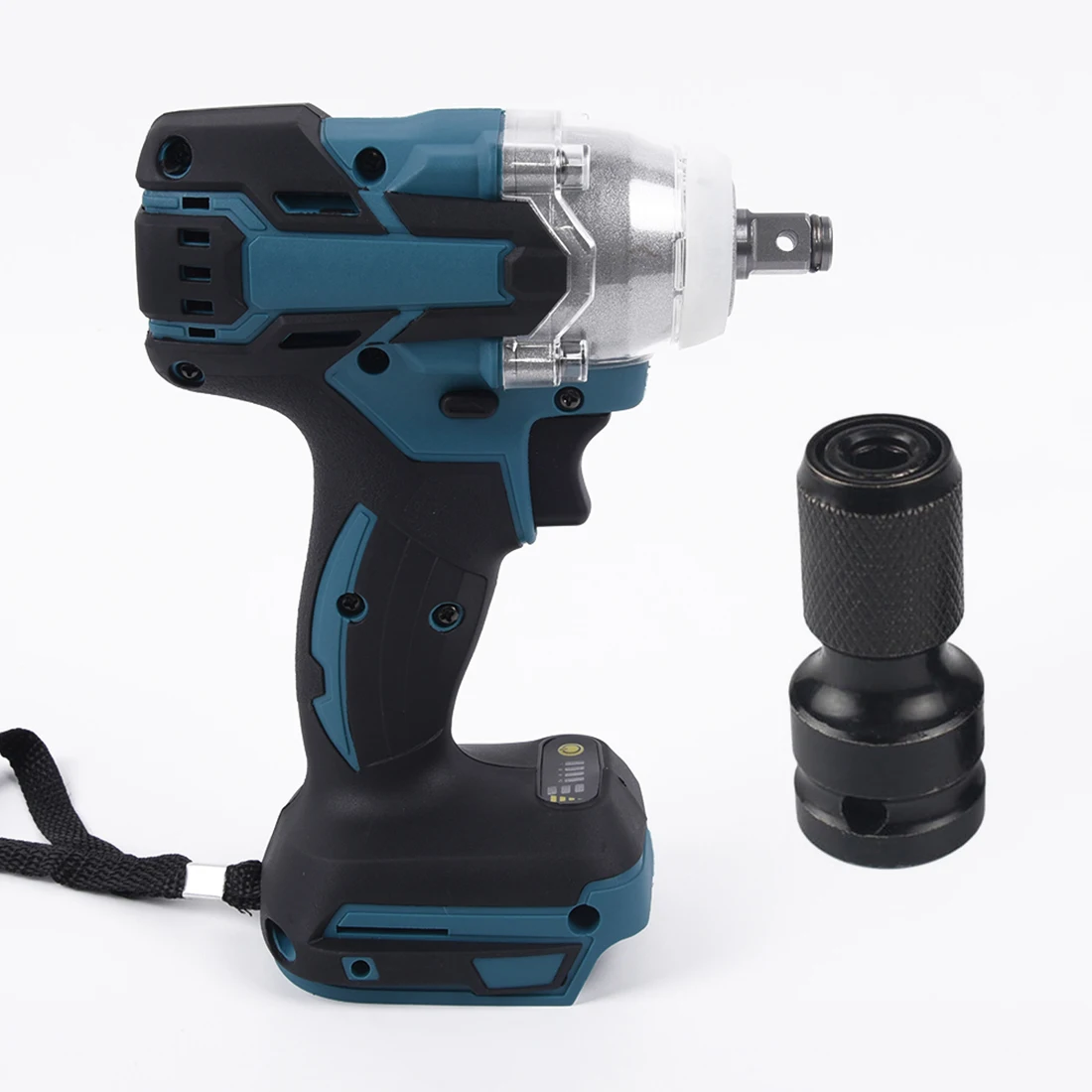 

1X Electric Wrench Body+1X Converter 1/2inch Drive Electric Wrench Brushless Impact Tungsten Steel Multi-purpose