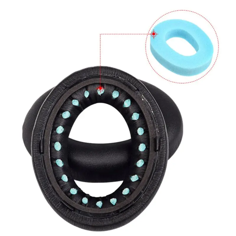 2PCS Replacement Leather Earpads Soft Foam Ear Pads Cushions Cover for BO SE 700 NC700 Noise Cancelling Headphones