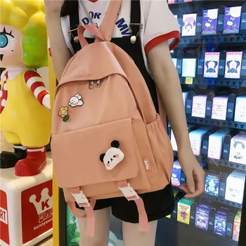 

Girl feeling backpack nylon cloth Refreshing All-match Single shoulder bag High capacity College style Travel bag women bag 2020