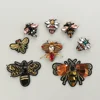 2 Pcs 3D Handmade Rhinestone Bee Beaded Patches Sew On Sequin Embroidery Crystal Applique Cute Clothing Accessories DIY Crafts ► Photo 2/6