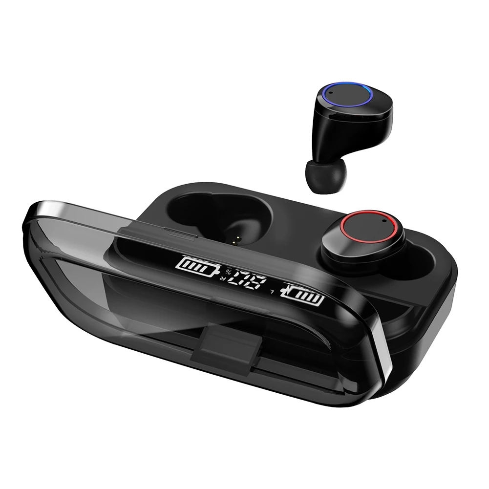 TWS Bluetooth настоящие беспроводные наушники 5D стерео наушники мини TWS водонепроницаемые наушники power Bank для смартфонов