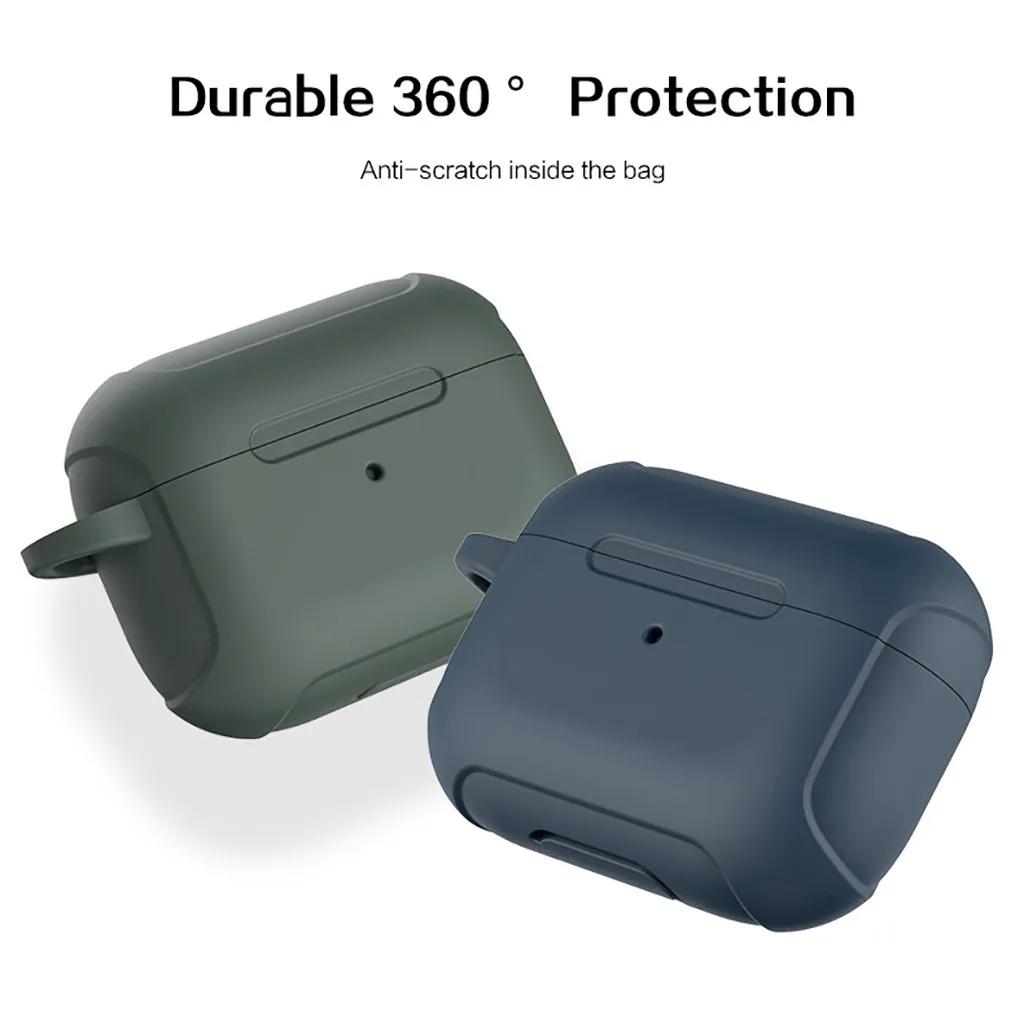 Ouhaobin чехол для Airpods pro Чехол bluetooth чехол для наушников чехол для airpods 3 коробка для airpods чехол силиконовый брелок 1204#2
