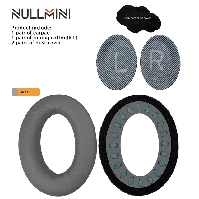 Premium Replacement Leather Earpads and Headband Earmuff