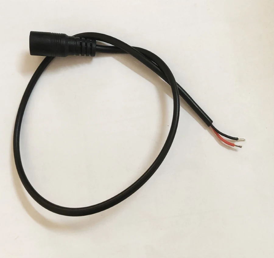 50 шт./лот 40 см 5,5x2,1 мм DC Мощность Гнездовой разъем кабель 22AWG
