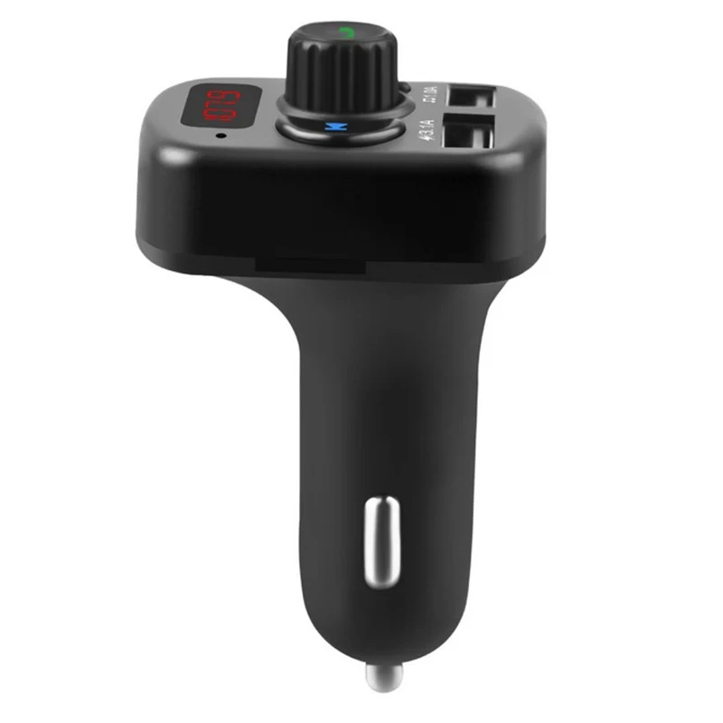 Автомобильный комплект Bluetooth версия 5,1 Handsfree беспроводной fm-передатчик светодиодный MP3-плеер QC3.0 3.1A USB зарядное устройство автомобильные аксессуары