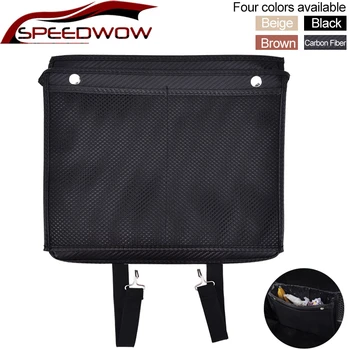 

SPEEDWOW Car Organzier Backseat Storage Bag PU Leather Backseat Storage Bag Auto Pocket Holder Car Organizer Accessories