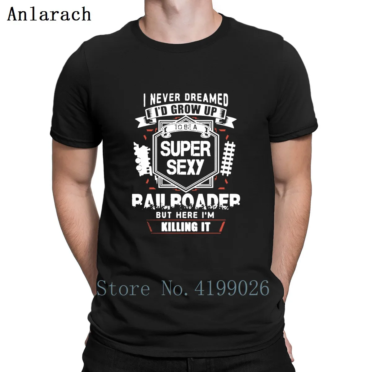 To Be A Super Sexy Railroader, футболки, стиль, летняя, модная, Официальная футболка, вязаная, базовая, одноцветная, футболка, Anlarach
