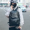 Business Casual Backpacks Travel 2 Bags Black PU Leather Men's Shoulder Bags Teenage Backpack Men USB Charging Anti Theft ► Photo 3/6