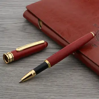 

golden accessory Rollerball Pen 1Pc red or White Willow Wooden Stationery Office school supplies Writing