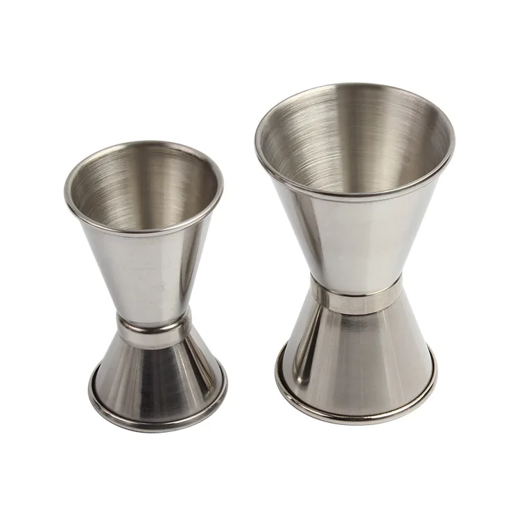 Cross Border for Stainless Steel Distilled Beverage Double-headed measuring Cup Mouth Crimping Measuring Cup Oz Cup Bar Bartendi