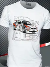 T-Shirt samochód Escort Cosworth Martini Racing Rally Gr A historia 2019 nowy projekt lato krótki rękaw mężczyźni Hip Hop fajna koszulka tanie tanio Z okrągłym kołnierzykiem phiking Drukuj SHORT CN (pochodzenie) Daily tops COTTON Z KRÓTKIM RĘKAWEM Regular summer Na co dzień