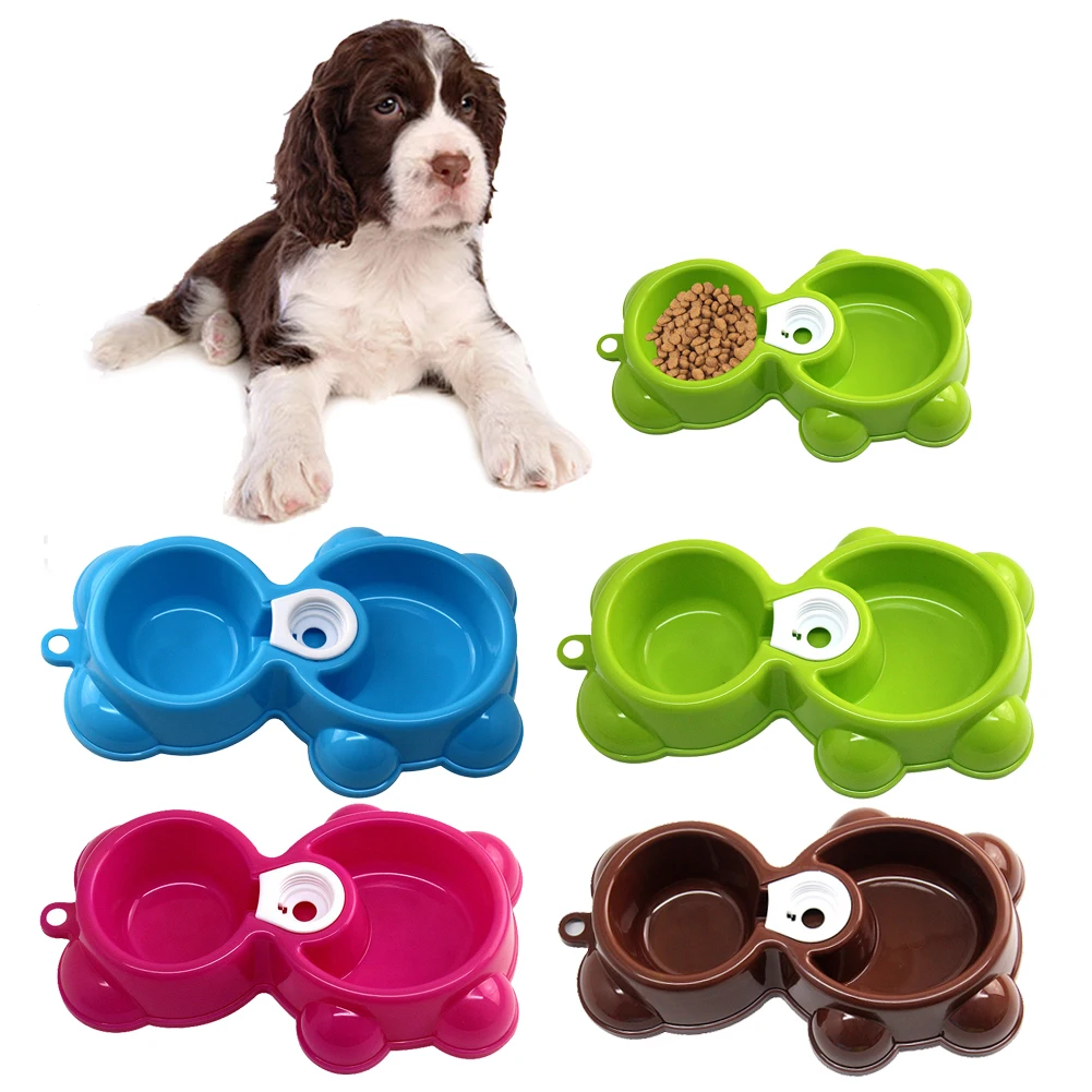 

Pet Bowl, Pet Feeding Bowl, Multi-Color Dog Drinker, Bear Type Dual-Use Bowl Slow Food Bowl For Cats And Dogs Dropship