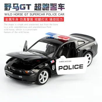 

1:32 high simulation Ford Mustang GT police car children simulation alloy car model toy car model for children gifts
