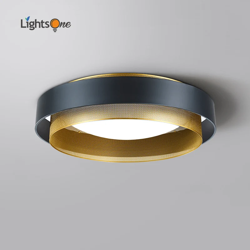 

Nordic light luxury living room ceiling light dining room balcony designer round ceiling lamp