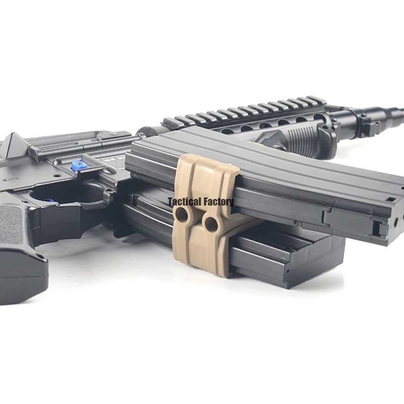 Hunting Rifle Dual Magazine Coupler Link Clip Airsoft Mag Parallel Connector Clamp for AR15 M4 M16 AK MP5 MP7 Hunting accessory rifle magazine coupler