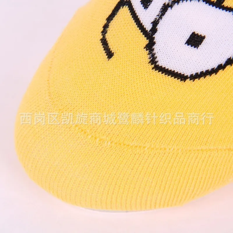 Носки с принтом из мультфильма «Bart Trotting Hamtaro Tonari no Totoro Kumamon»; милые забавные женские хлопковые носки; летние невидимые нескользящие носки
