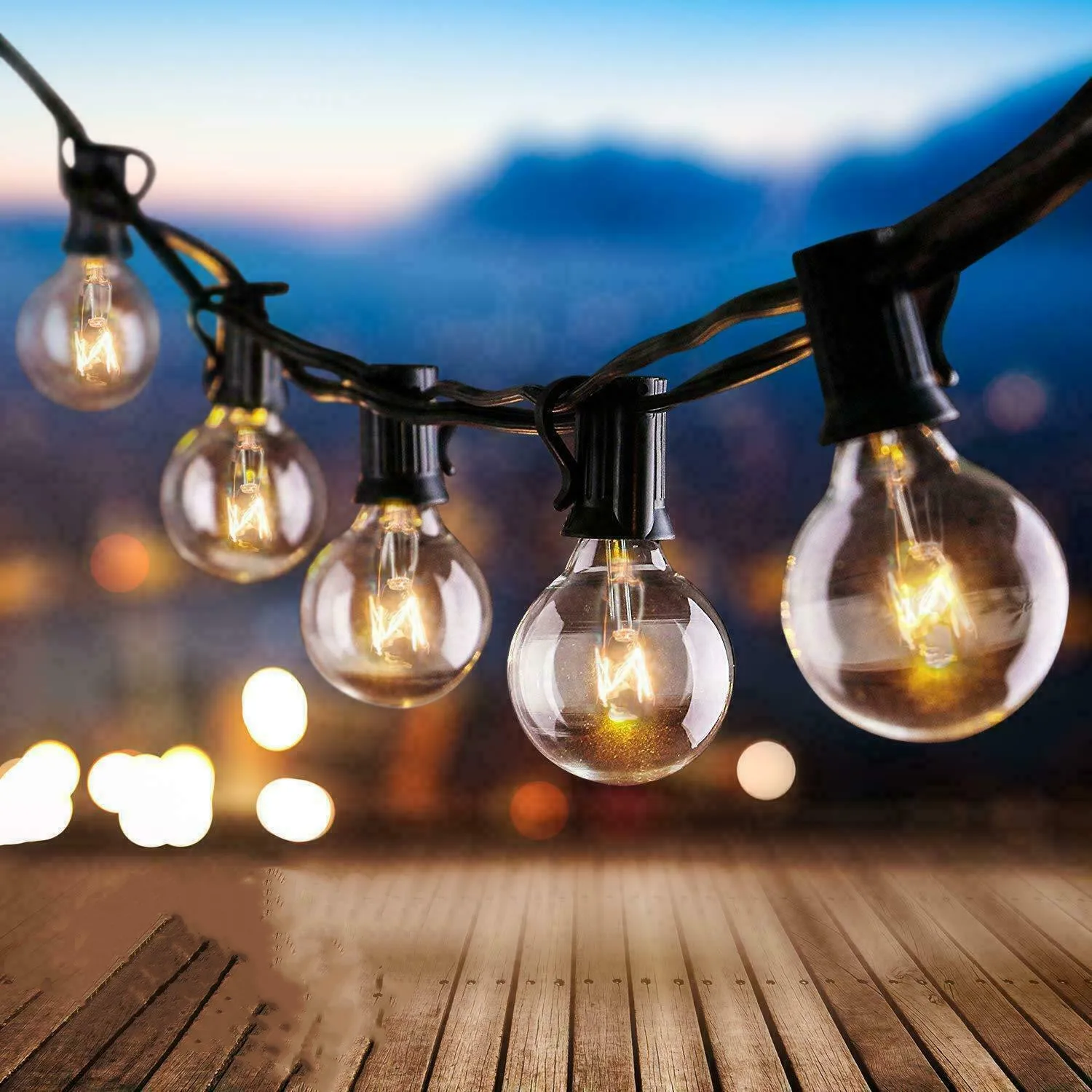 

Outdoor Solar Power Globe String Festoon Lights For Garden Outdoor Summer Lamp 20LED