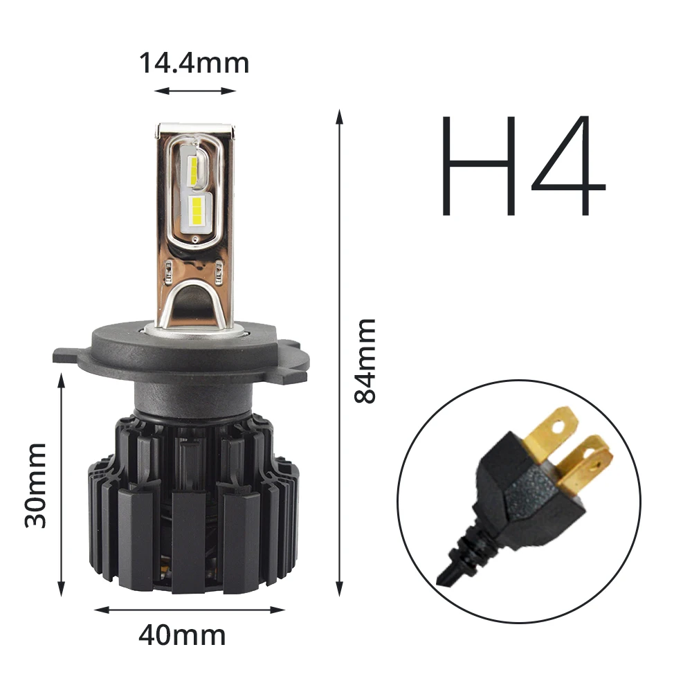 Hviero 2X H4 H7 9012 5202 H16 H8 100W 13600Lm IP67 Auto Led Front Bulb Automobile Headlamp Fog Light 6000K Car Lighting HID Xenon Light