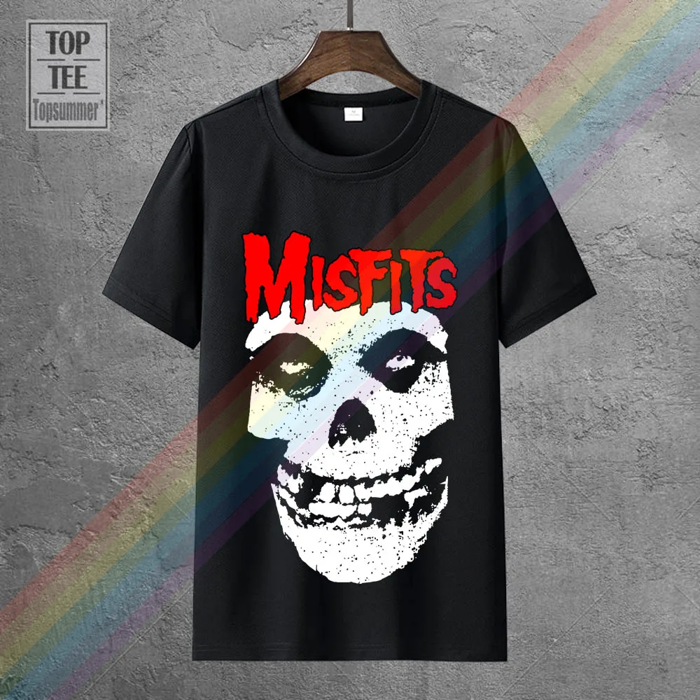 Лицензионный Официальный Красный логотип черепа футболка Misfits новинка взрослый