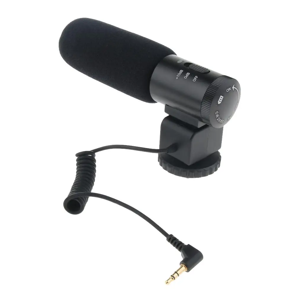 MIC-03 3,5 мм микрофон для камеры sony для Canon для Nikon Olympus DSLR универсальный на интервью видео пение v-log