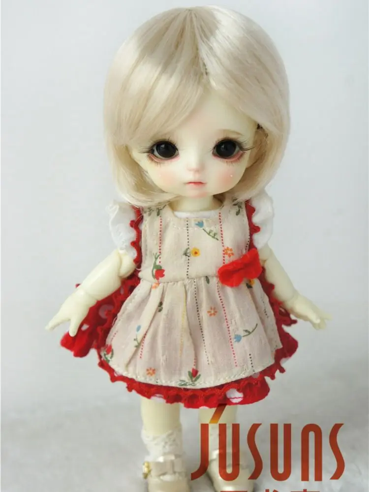 JD081 1/12 1/8 модные короткие синтетические мохеровые парики BJD волосы для кукол латти