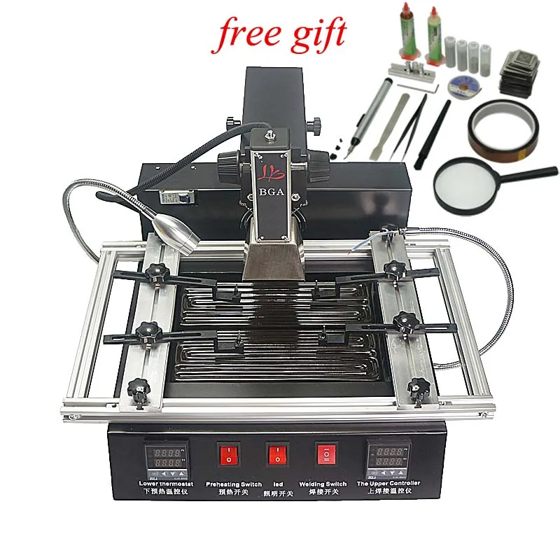 

LY M770 BGA Rework Station with 219 pcs directly heating Reballing stencils repair machine