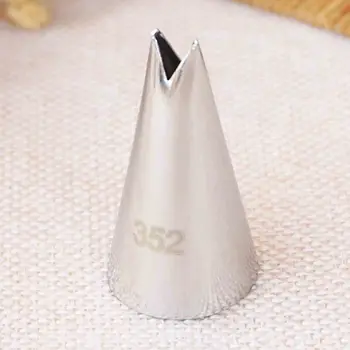 

#352 Rose Leaves Cupcake Decorating Tips Pastry Nozzles Fondant Decorations Leaf Tips Bakeware Stainless Steel Piping Nozzles