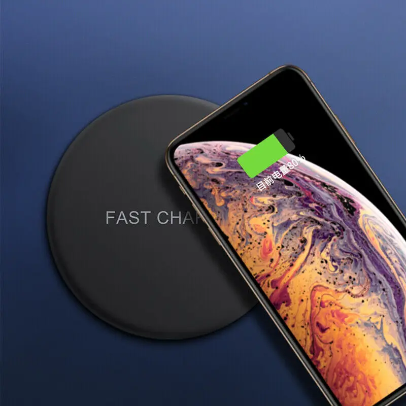 Qi-сертифицированное Беспроводное зарядное устройство для iPhone 11 Pro XS MAX XR X 8 samsung S10 10 Вт Быстрая зарядка Carregador Sem Fio