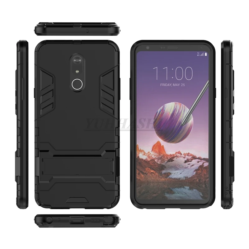 Yuhashi противоударный жесткий чехол-подставка для LG Stylo 5, защитный чехол-накладка для телефона, чехол-бампер для LG Stylo 5, чехол-бампер