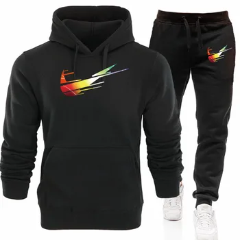

Brand Designer Casual Sweater Suit Tide Brand New Arrival Europe and America Spring Autumn Men's and Women's Sports Hoodies