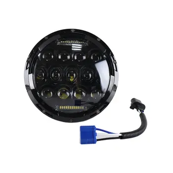 

New75W 7 Inch Motorcycle LED Headlight Waterproof Automobile Refitting Lamp with 13 LEDs for Jeep for Wrangler