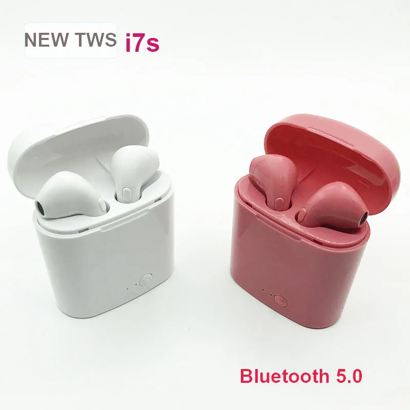 Прямые продажи i7s TWS Близнецы истинные беспроводные наушники Мини Bluetooth V5.0 наушники стерео гарнитура наушники с микрофоном зарядная коробка