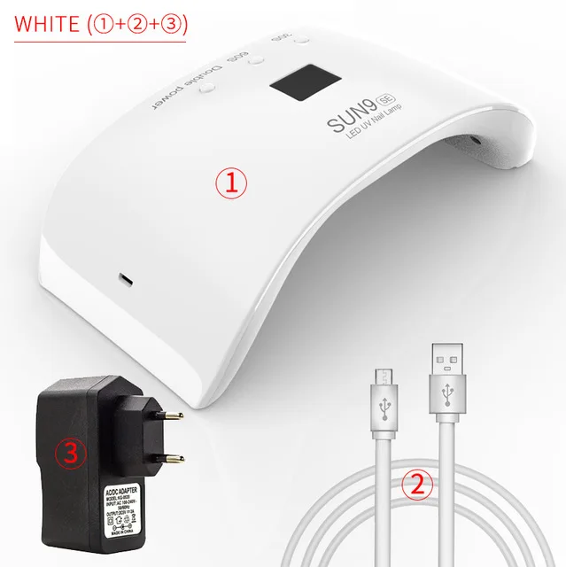 sun 9se-36w-white 48/72W фары для бренд Star4 УФ светодиодный лампы SUNUV Сушилка для ногтей маникюра на ногти гель лак 30 светодиодный s УФ лампа для ногтей, Dryering и нейл-арта - Цвет: sun 9se-36w-white