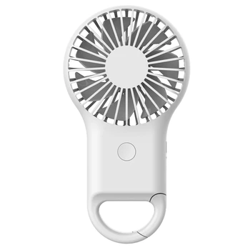 

New Carabiner Fans USB Charge Handheld Fans with 7 Colors Lights Portable Small Fan Mini Air Cooler