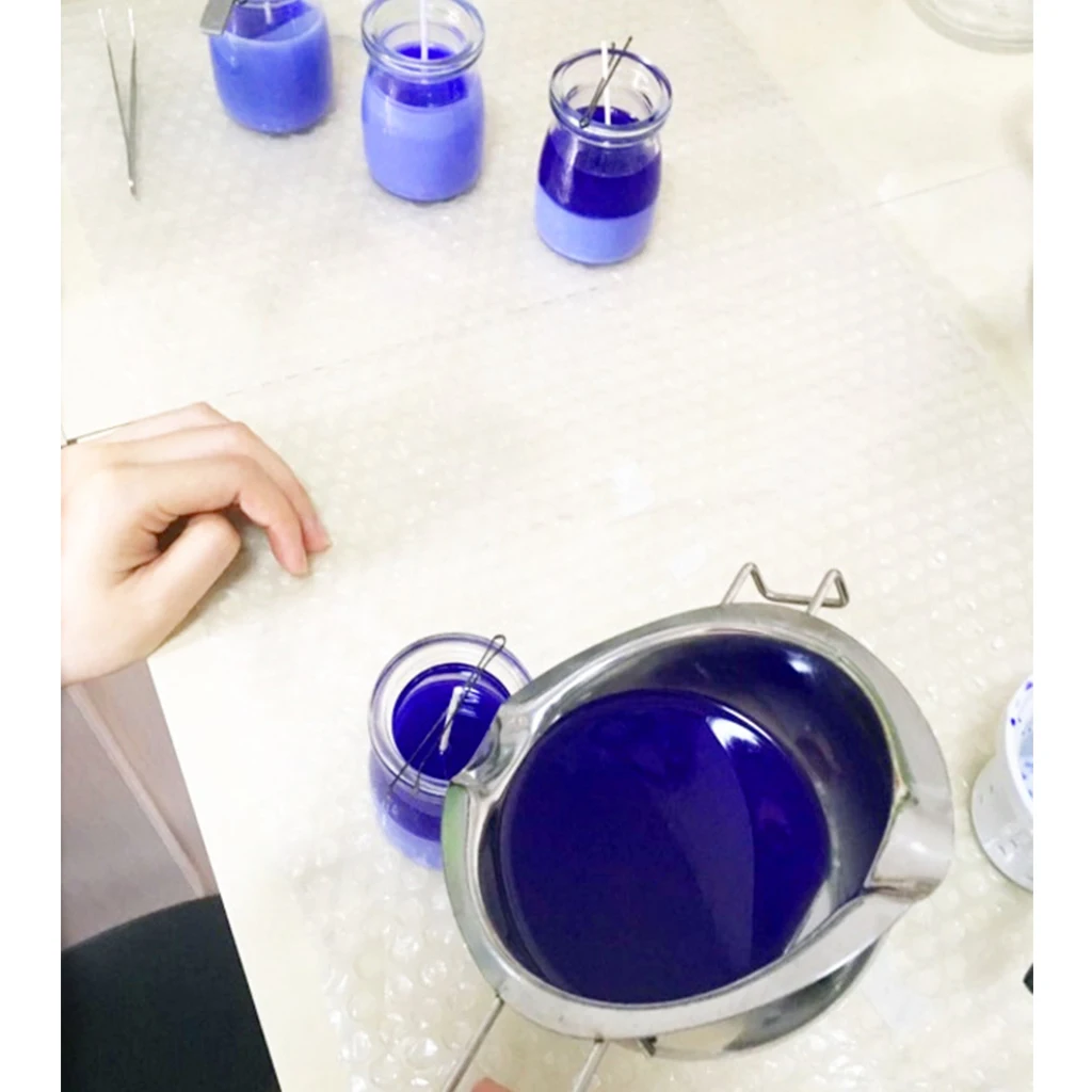 3 Pcs/set Stainless Steel Candles Wax Melting Pot Double Boiler Pitcher for DIY Wedding Candles Soap Making Supplies