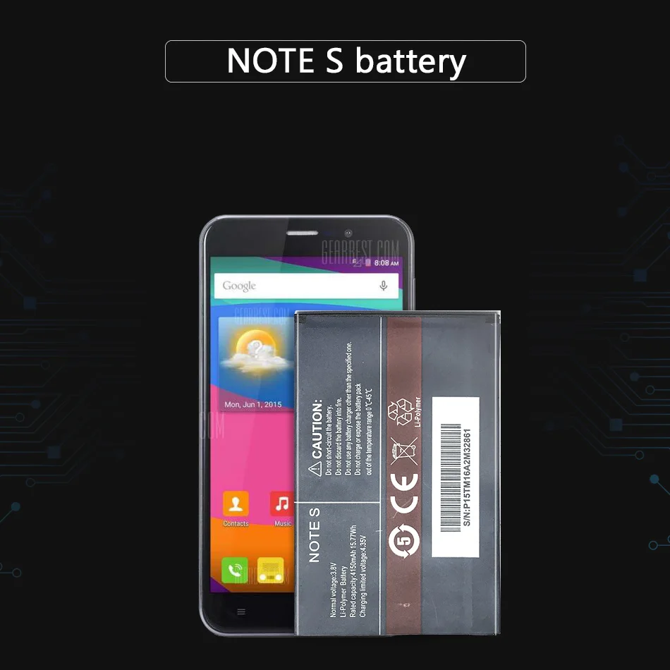 4150mah note s аккумулятор для Cubot note s Аккумуляторы для мобильных телефонов