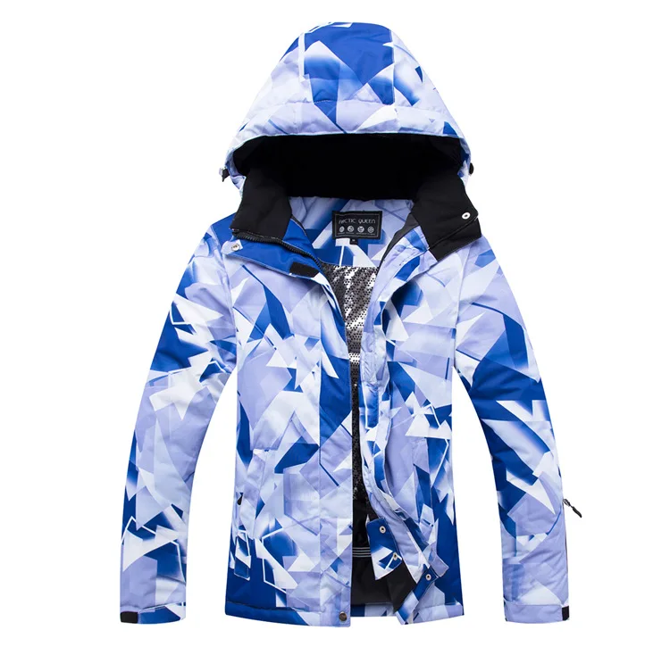 

New Ski Suit Female Korean-Style Veneer Double Plate Ski Suit Jacket Wind-Resistant Waterproof Thick Warm Outdoor Tide