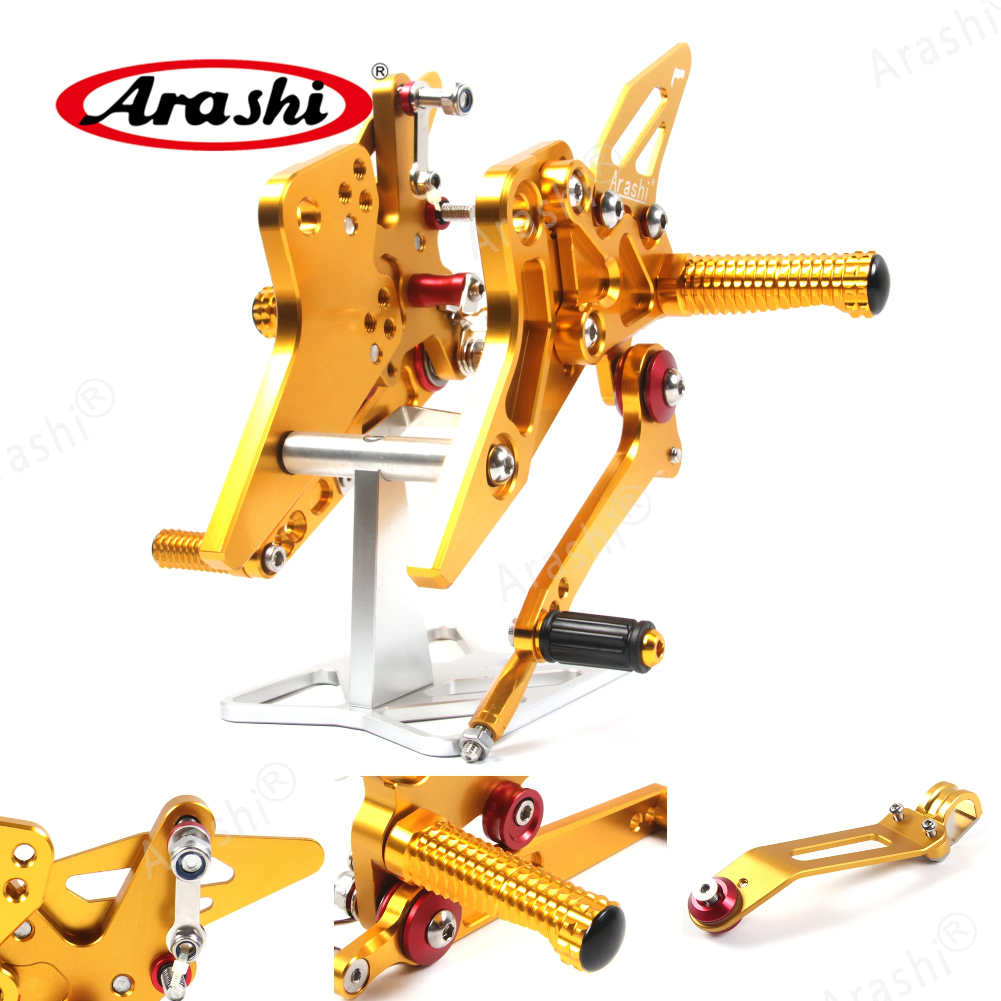 Араши для KAWASAKI Z800 2013 2016 Rearset CNC регулируемая подножка подножки задняя подставка