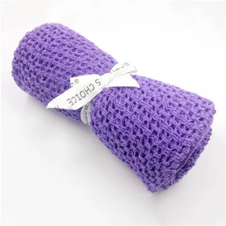 Purple 80*100 см спальные одеяла для новорожденных, мягкие хлопковые постельные принадлежности для младенцев, одеяло для кровати, пеленание, детские игрушки, дышащие одеяла - Цвет: Purple